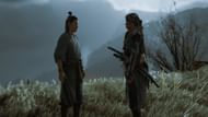 Final cutscene before this quest completes between Atsu and Jubei after escaping the castle (Image via Sucker Punch)
